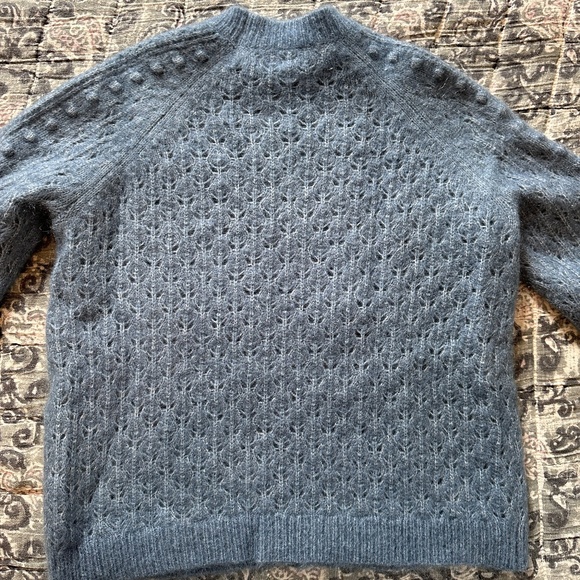Sezane Come Jumper in Vintage Blue - Picture 4 of 10